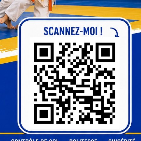 QR code du Google Form de préinscription du Judo Club Kervignacois